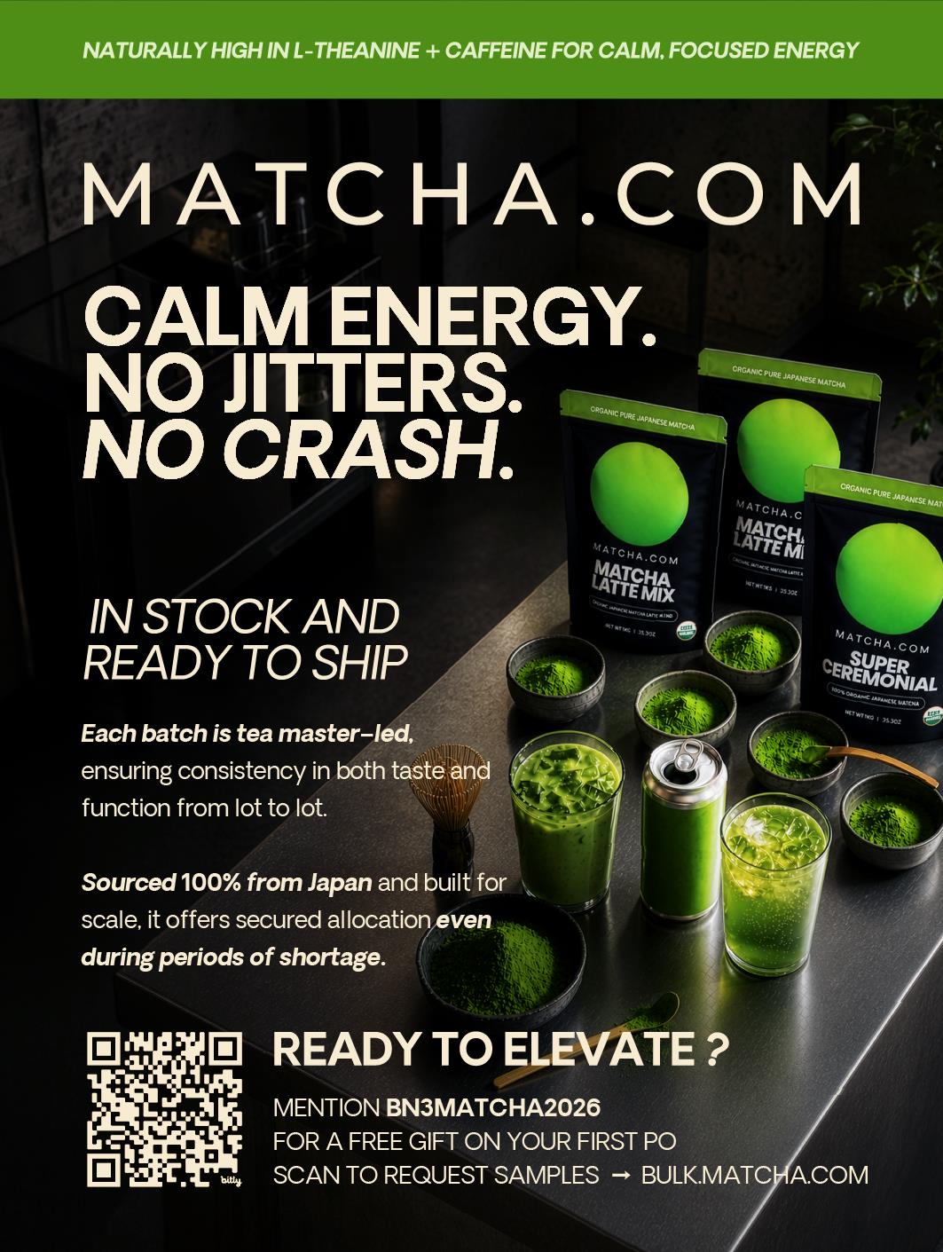 CALM ENERGY. NO JITTERS. NO CRASH.