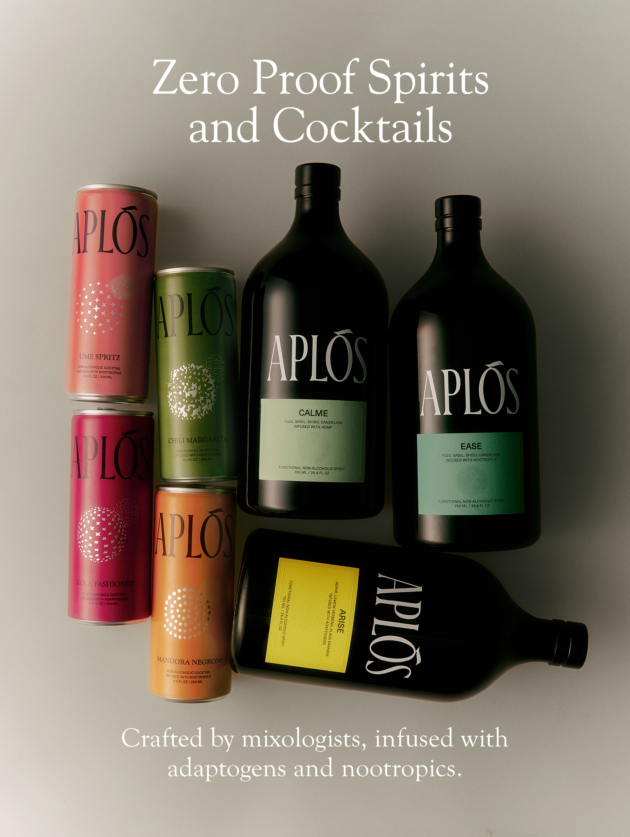 Aplós Zero Proof Spirits and Cocktails