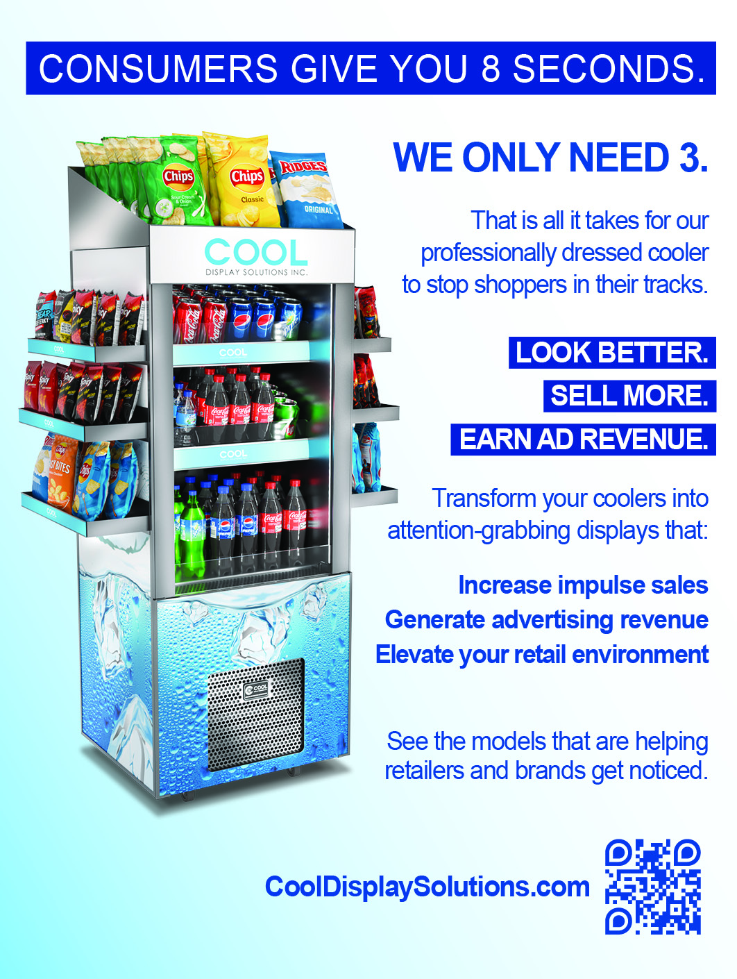 Turn prime in-store real estate into more sales and ad revenue.