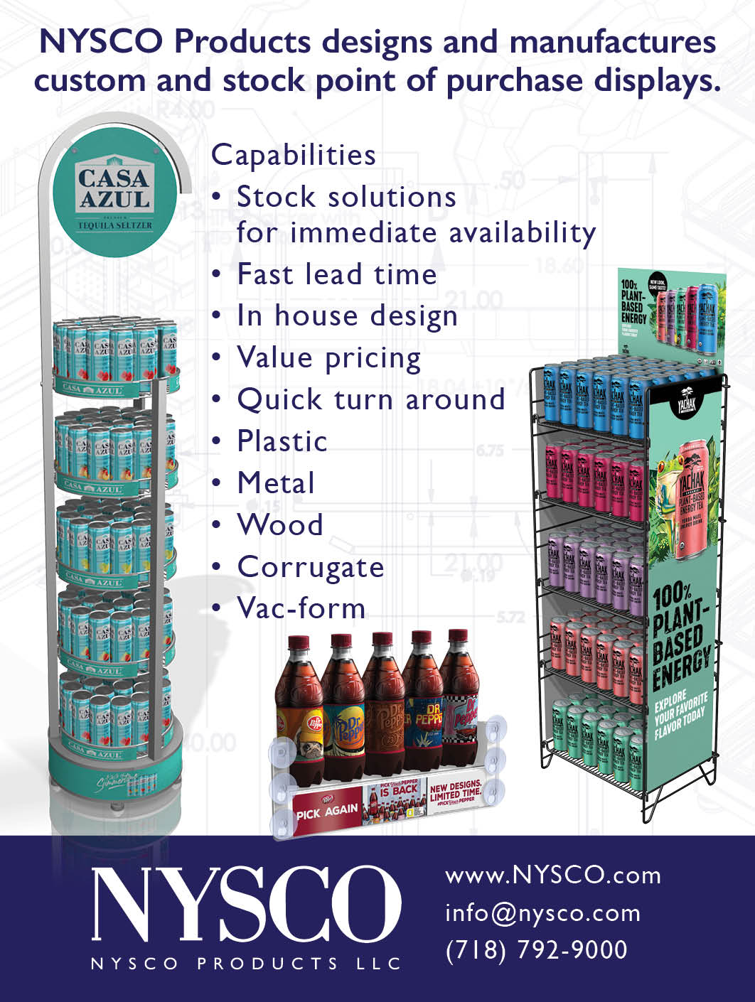 Display Design, Manufacturing, and Distribution