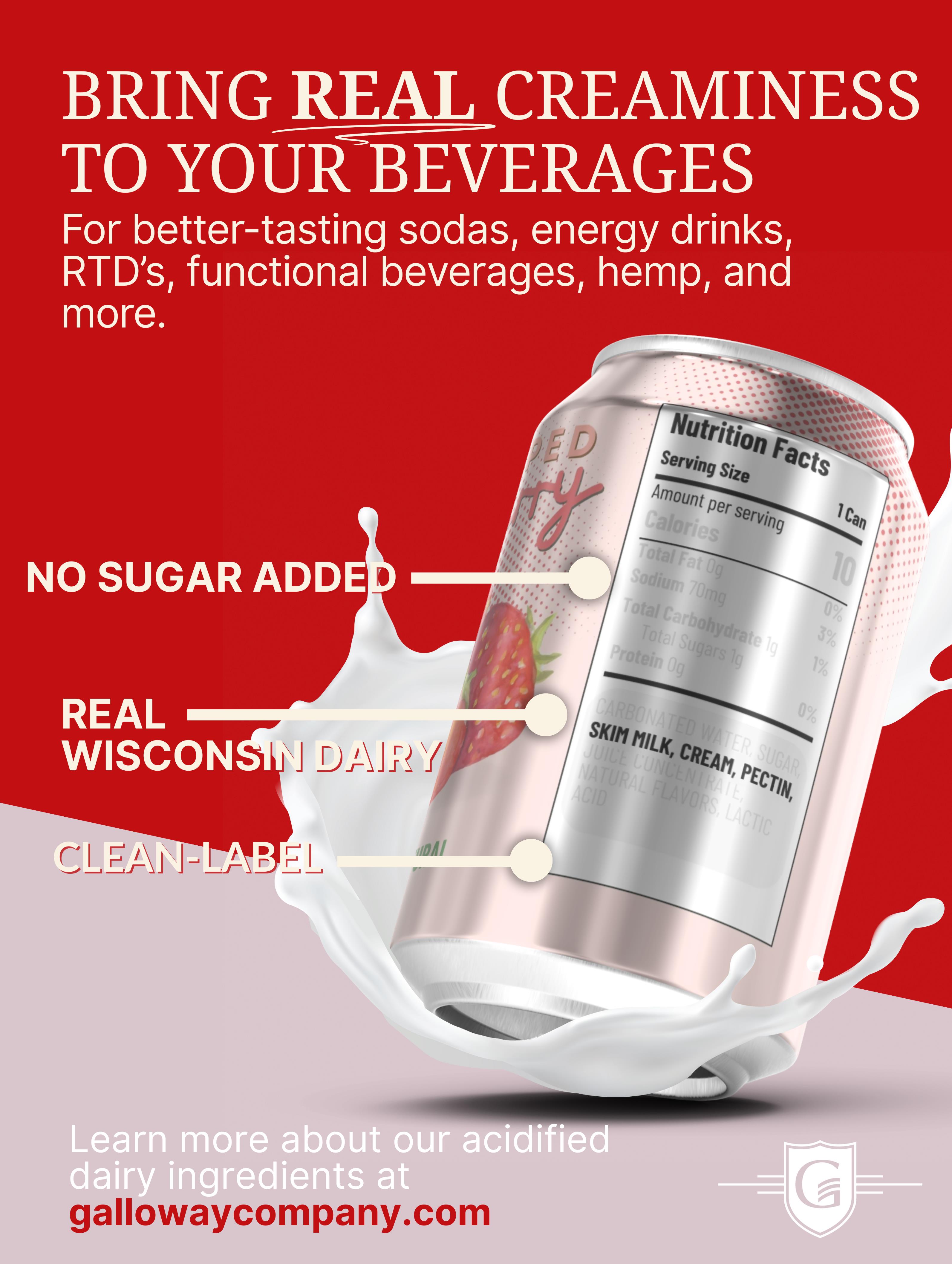 Natural dairy ingredients to bring creaminess to your beverages.